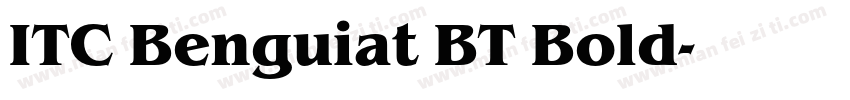 ITC Benguiat BT Bold字体转换